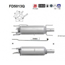 FD5013Q AS Сажевый / частичный фильтр, система выхлопа ОГ