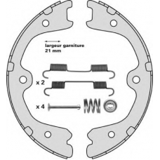 M891R MGA Комплект тормозных колодок, стояночная тормозная с