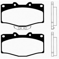 J PA-298AF JAPANPARTS Комплект тормозных колодок, дисковый тормоз