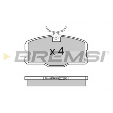 BP2317 BREMSI Комплект тормозных колодок, дисковый тормоз