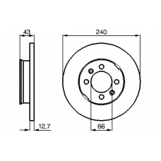 0 986 478 819 BOSCH Тормозной диск