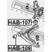 HAB-109 FEBEST Подвеска, рычаг независимой подвески колеса