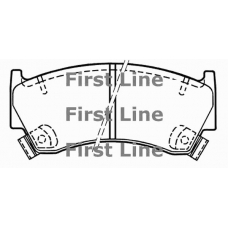 FBP3087 FIRST LINE Комплект тормозных колодок, дисковый тормоз