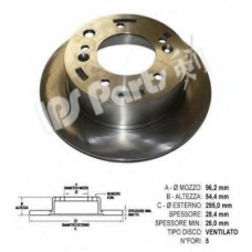 IBP-1K05 IPS Parts Тормозной диск