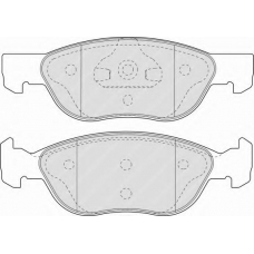 FDB1651 FERODO Комплект тормозных колодок, дисковый тормоз