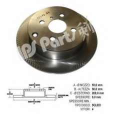 IBP-1218 IPS Parts Тормозной диск