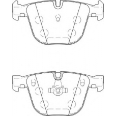 FD7452A NECTO Комплект тормозных колодок, дисковый тормоз