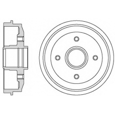 VBD629 MOTAQUIP Тормозной барабан