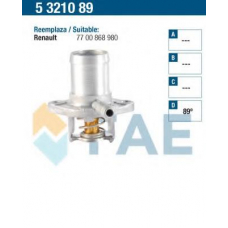 5321089 FAE Термостат, охлаждающая жидкость