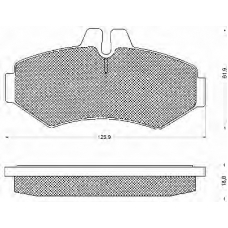10529 BSF Комплект тормозных колодок, дисковый тормоз