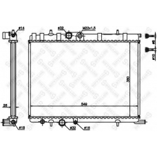 10-25354-SX STELLOX Радиатор, охлаждение двигателя