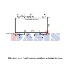 350035N AKS DASIS Радиатор, охлаждение двигателя