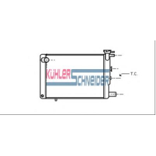 0709001 KUHLER SCHNEIDER Радиатор, охлаждение двигател