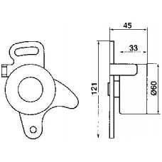 VKM 16210 SKF Ролик натяжителя ремня