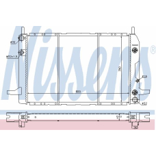 62187 NISSENS Радиатор, охлаждение двигателя