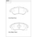 KD9751 ASIMCO Комплект тормозных колодок, дисковый тормоз