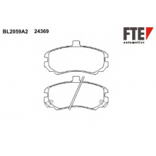 BL2059A2 FTE Комплект тормозных колодок, дисковый тормоз