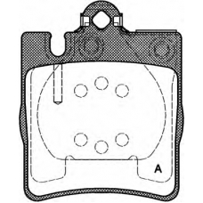 BPA0709.00 OPEN PARTS Комплект тормозных колодок, дисковый тормоз