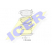 181810 ICER Комплект тормозных колодок, дисковый тормоз