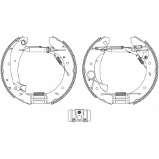 8DB 355 004-241 HELLA PAGID Комплект тормозных колодок