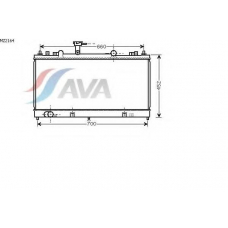 MZ2164 AVA Радиатор, охлаждение двигателя