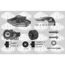 3900005 SASIC Водяной насос + комплект зубчатого ремня