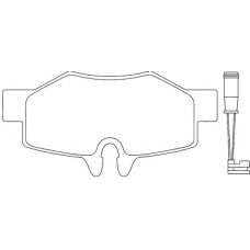 AKD-2679 ASVA Комплект тормозных колодок, дисковый тормоз