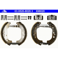 03.0520-8020.3 ATE Комплект тормозных колодок
