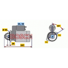 0 001 111 004 BOSCH Стартер