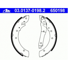 03.0137-0198.2 ATE Комплект тормозных колодок