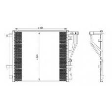 35980 NRF Конденсатор, кондиционер