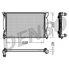 DRM02033 DENSO Радиатор, охлаждение двигателя