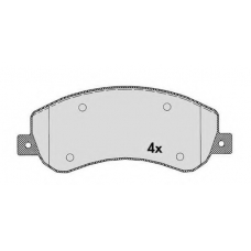 RA.0892.1 RAICAM Комплект тормозных колодок, дисковый тормоз