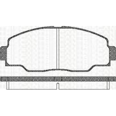 8110 13017 TRISCAN Комплект тормозных колодок, дисковый тормоз