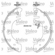 553845 VALEO Комплект тормозных колодок