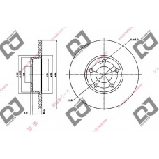 BD1589 DJ PARTS Тормозной диск