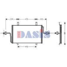 182450N AKS DASIS Конденсатор, кондиционер