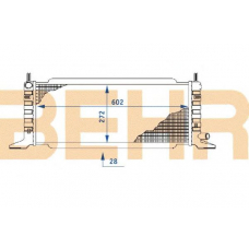 2110394 BEHR Radiator