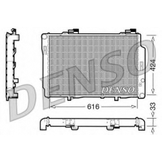 DRM17070 DENSO Радиатор, охлаждение двигателя