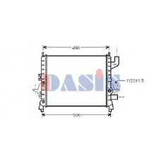 180025N AKS DASIS Радиатор, охлаждение двигателя