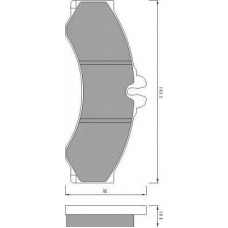 AC627681D AC Delco Комплект тормозных колодок, дисковый тормоз