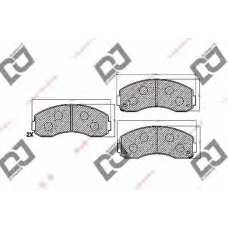 BP1354 DJ PARTS Комплект тормозных колодок, дисковый тормоз