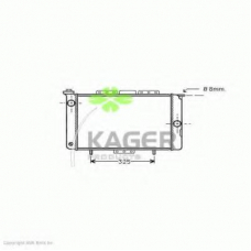 31-2935 KAGER Радиатор, охлаждение двигателя