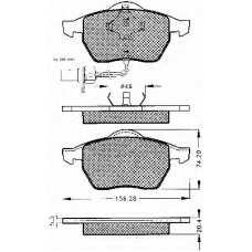 10341 BSF Комплект тормозных колодок, дисковый тормоз