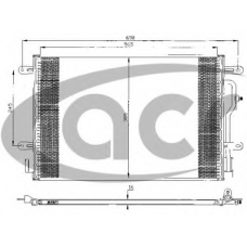 300432 ACR Конденсатор, кондиционер