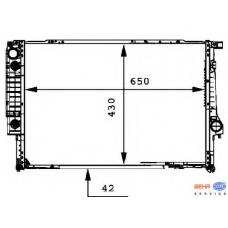 8MK 376 712-131 HELLA Радиатор, охлаждение двигателя