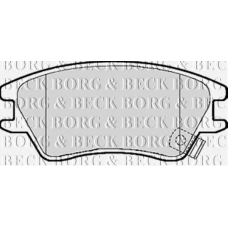 BBP2102 BORG & BECK Комплект тормозных колодок, дисковый тормоз