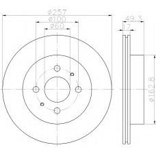 8DD 355 110-971 HELLA Тормозной диск