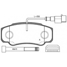 BPA0961.02 OPEN PARTS Комплект тормозных колодок, дисковый тормоз