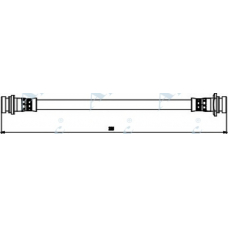 HOS3821 APEC Тормозной шланг